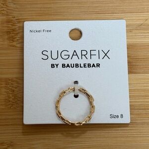 NWT SUGARFIX by BaubleBar Chain Link Ring